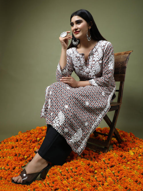 3/4th Sleeve Long Kurtis for Women at Rs 625 in Surat | ID: 20244646733